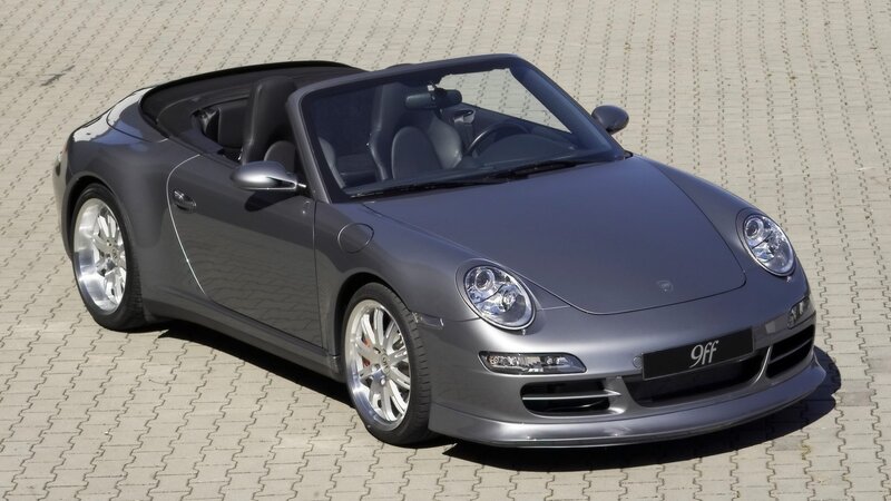 gray porsche convertible sports car
