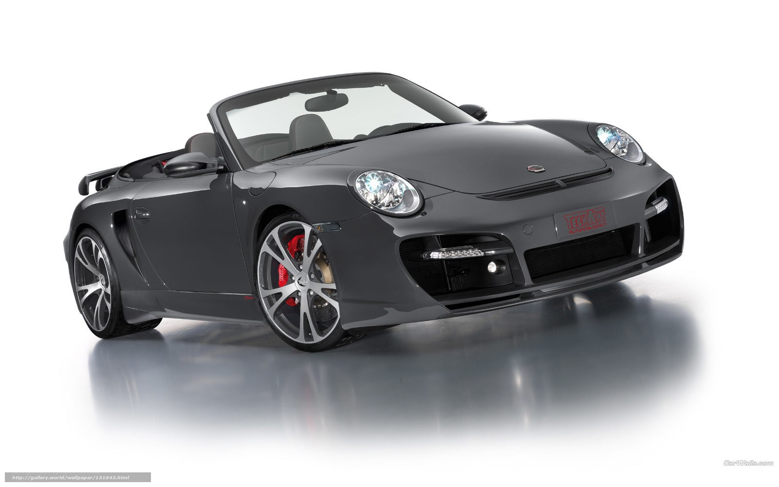 gray porsche convertible sports car