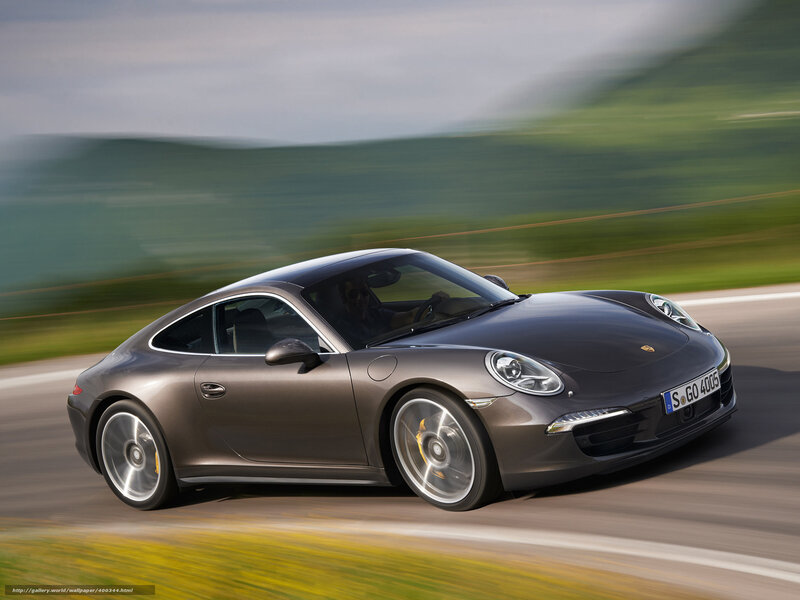 Gray Porsche Sports Car — Dynamic, Afternoon