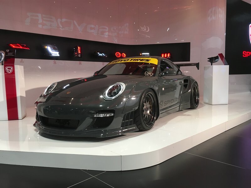 Gray Race Car on Display