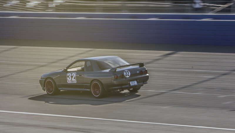 Gray Race Car on Track — Dynamic, Afternoon, Photograph, Race Track, Number 32