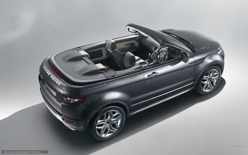 Gray Range Rover Evoque Convertible