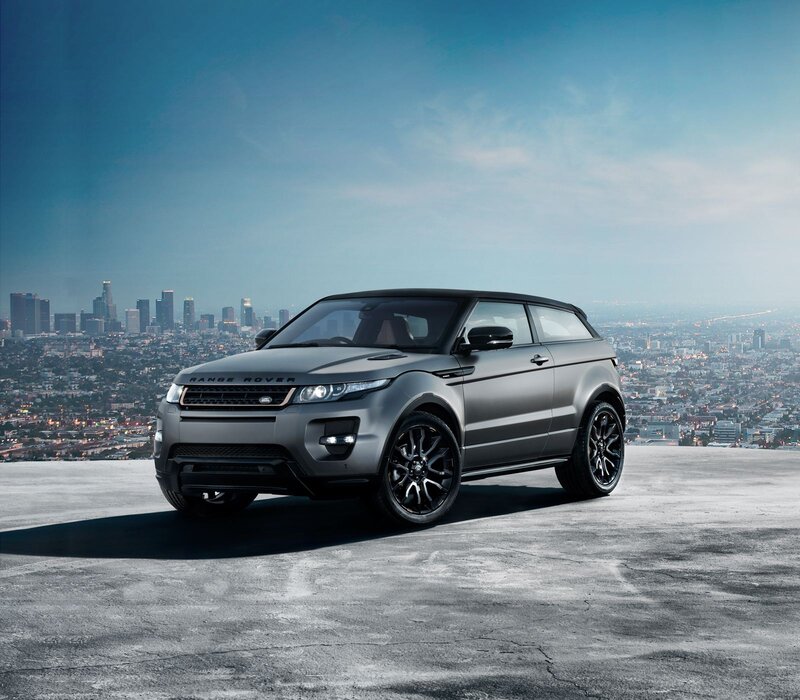 Gray Range Rover on a rooftop