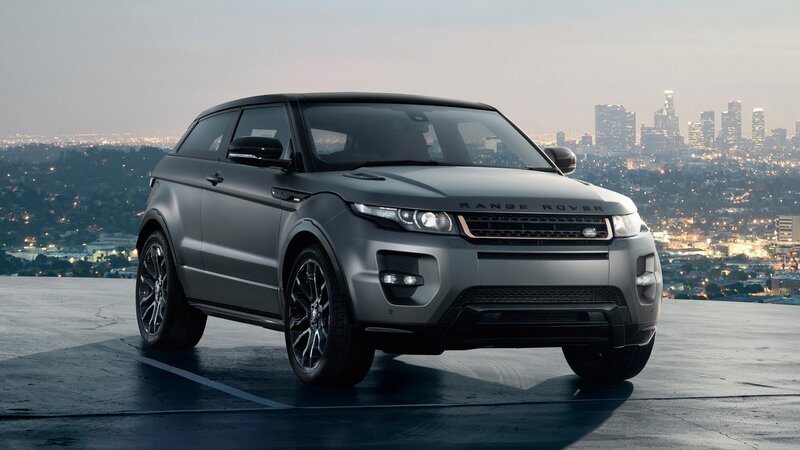 Gray Range Rover on rooftop