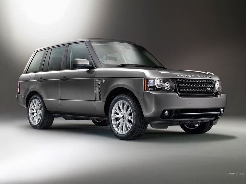 Gray Range Rover SUV