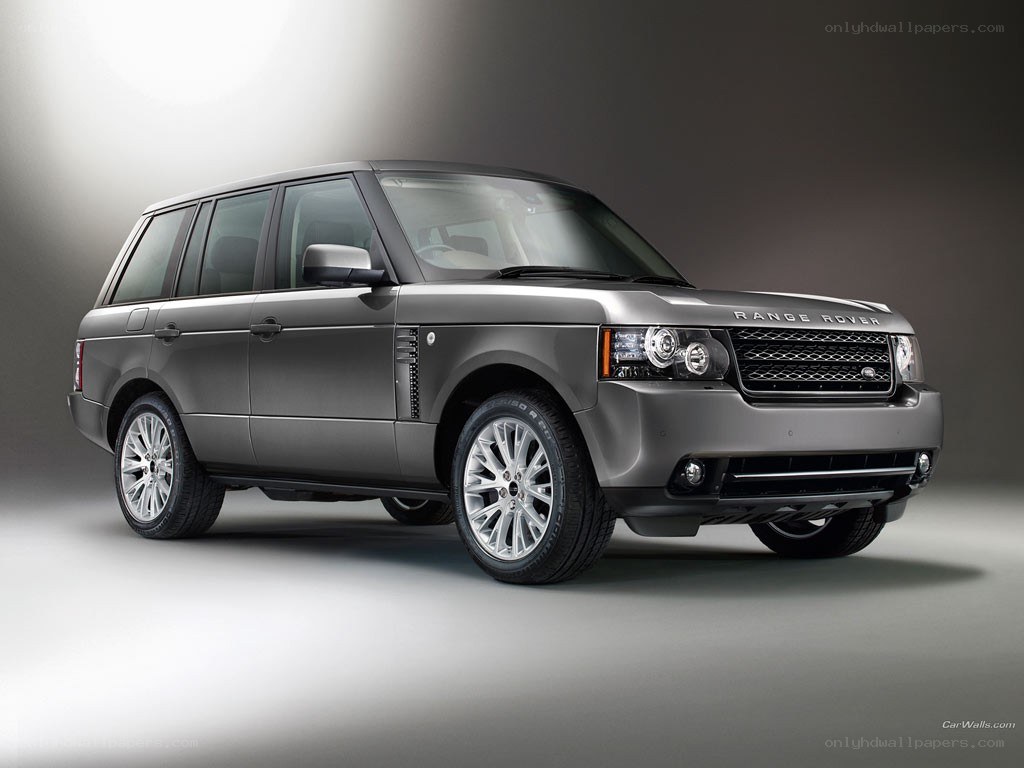 Gray Range Rover SUV