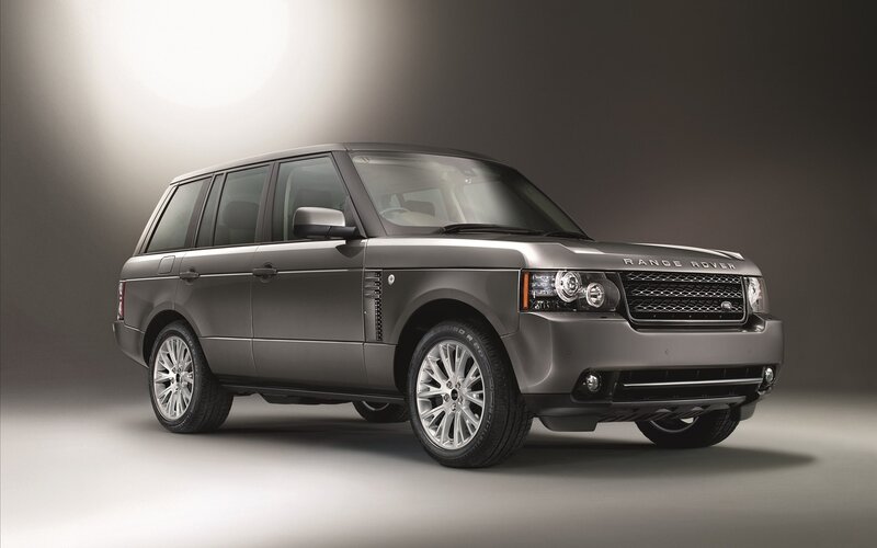 Gray Range Rover SUV