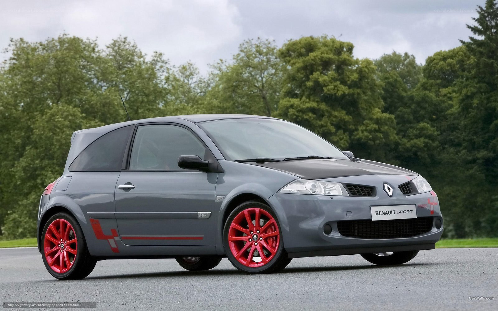 gray renault sport car