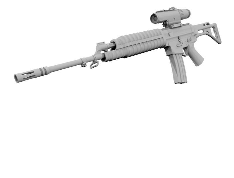 Gray Rifle Model