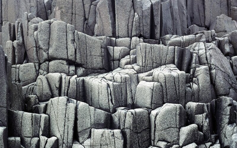 Gray Rock Formations — Dramatic, Photograph