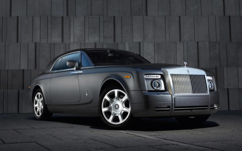 Gray Rolls-Royce Coupe