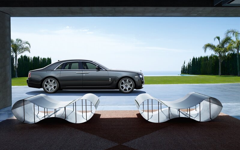 Gray Rolls-Royce Sedan