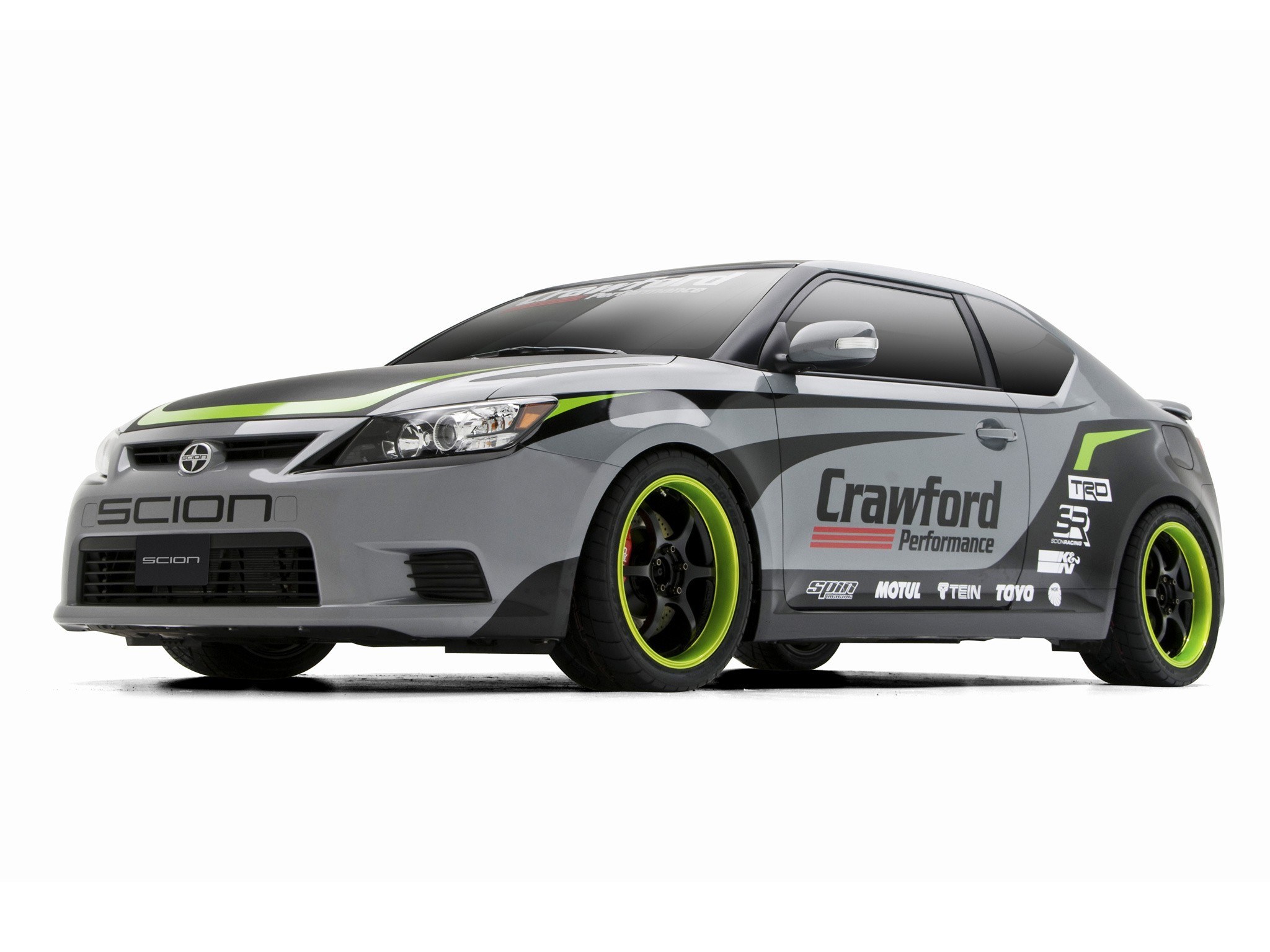gray scion tC race car
