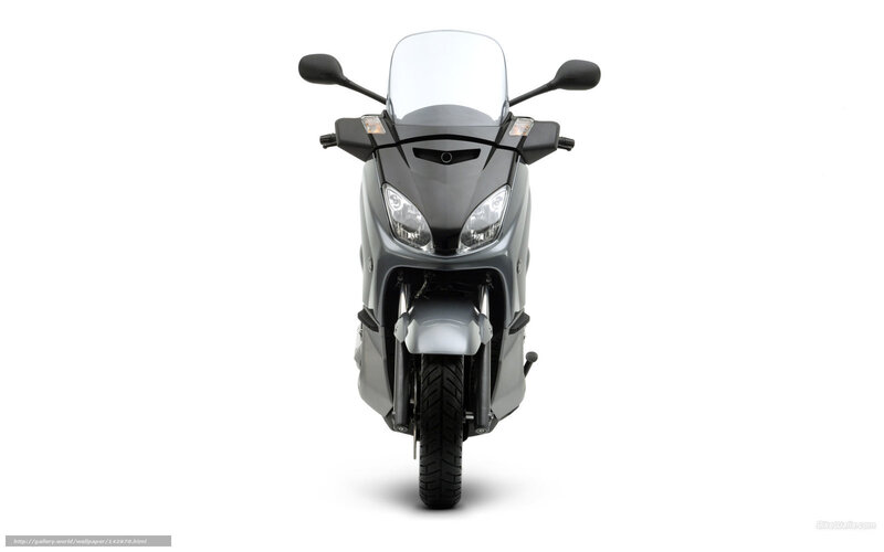 Gray Scooter Front View