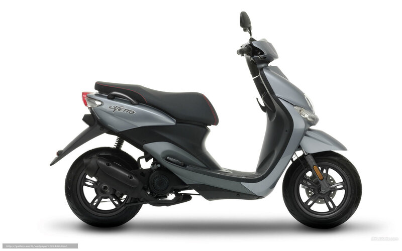 Gray Scooter — Neutral, Photograph, Seat