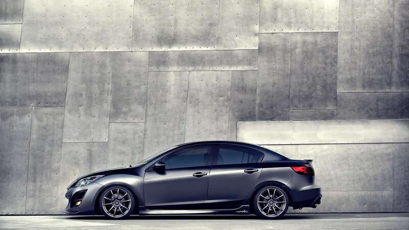 gray sedan car side profile
