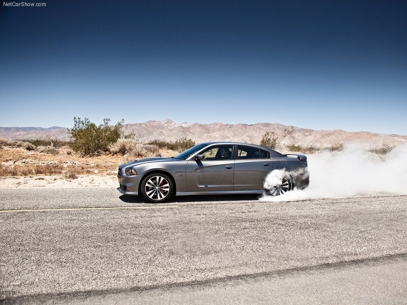 Gray Sedan Performing Burnout