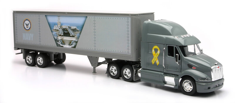 Gray Semi-truck Model