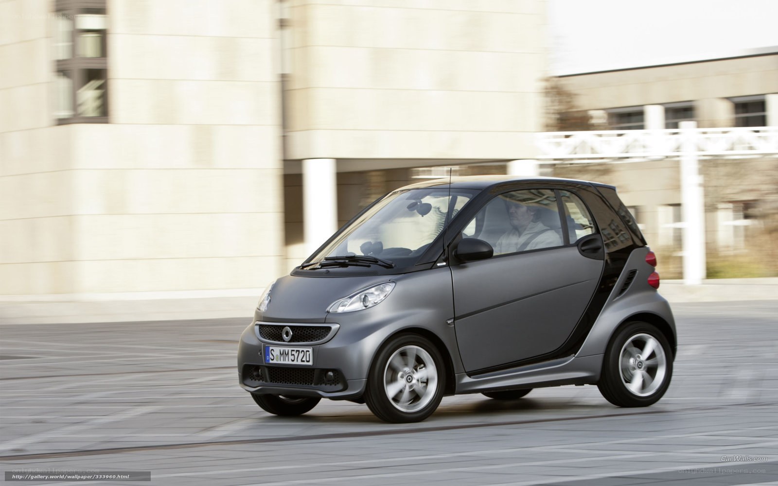 gray smart car in motion