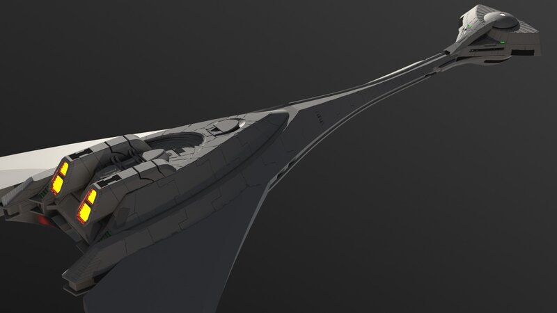Gray Spaceship — Dramatic