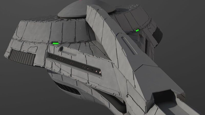 Gray Spaceship Model — Neutral