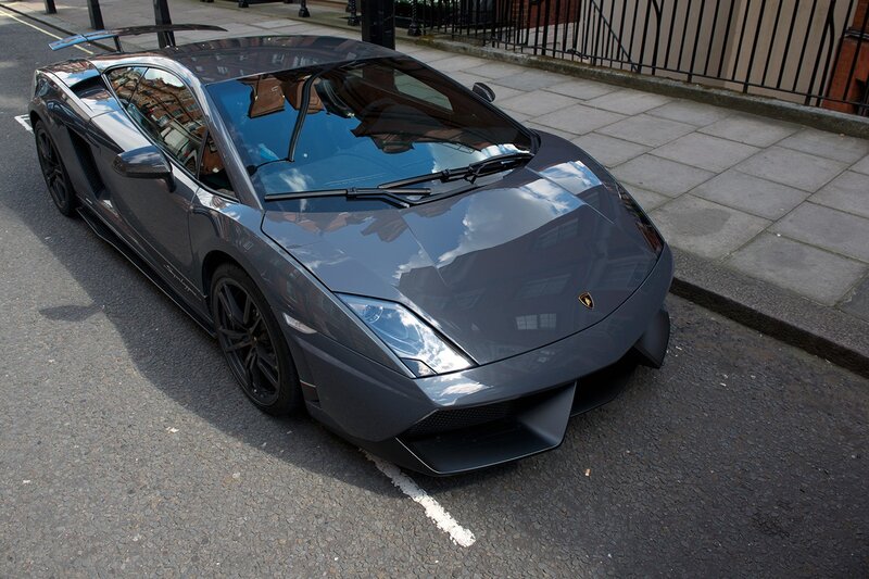 Gray Sports Car — Calm, Afternoon, Photograph, Sidewalk