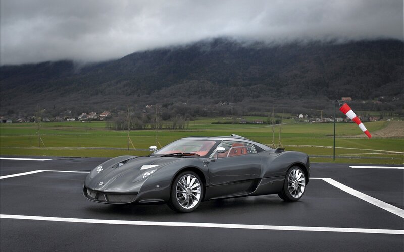 Gray Sports Car — Dramatic, Morning, Photograph