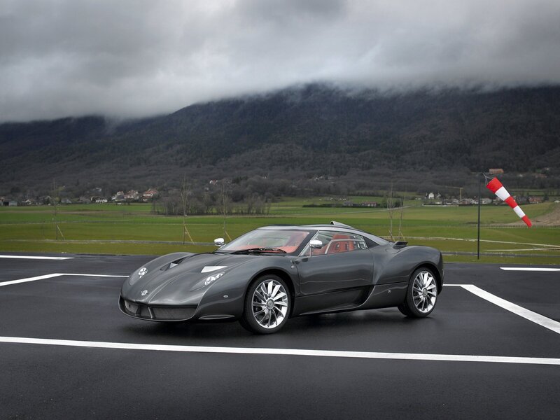 Gray Sports Car — Dramatic, Morning