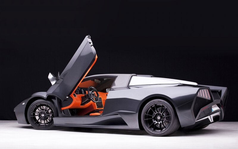 Gray Sports Car — Dramatic, Photograph, Door