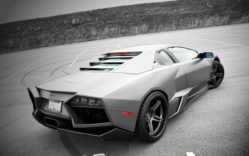 Gray Sports Car — Dramatic, Photograph, Parking Lot