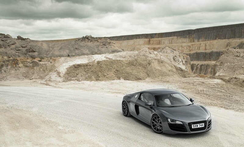 Gray Sports Car — Dramatic, Photograph, Road, Quarry