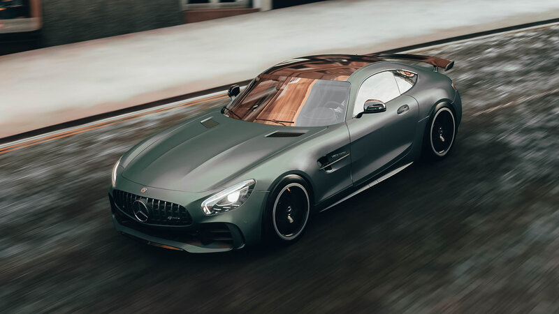 Gray Sports Car — Dynamic, 3d Render, Road
