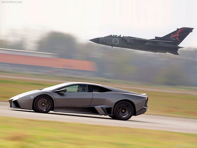 Gray Sports Car — Dynamic, Photograph, Jet Fighter, Runway, Grass