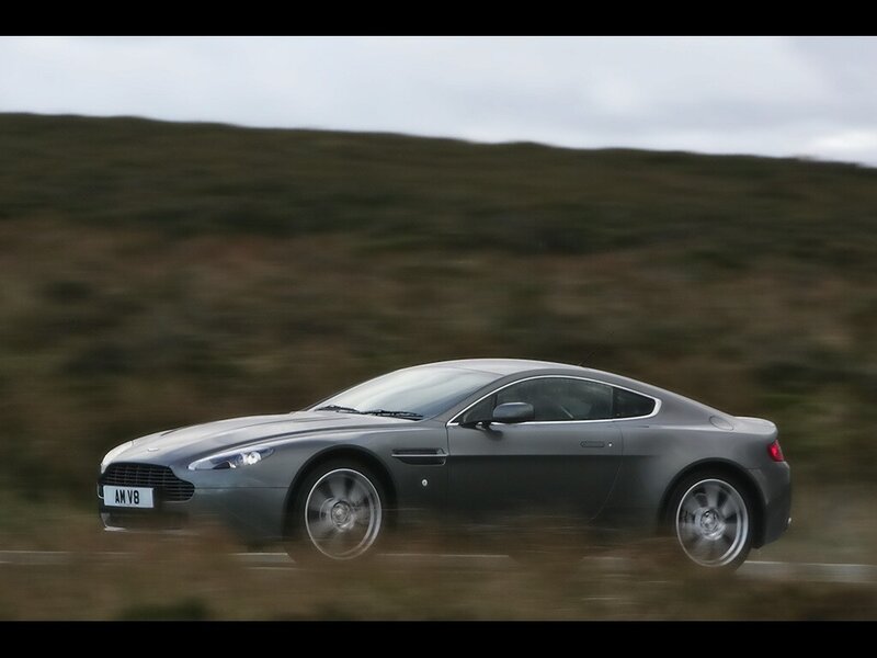 Gray Sports Car — Dynamic, Photograph, Road, Hills, Green