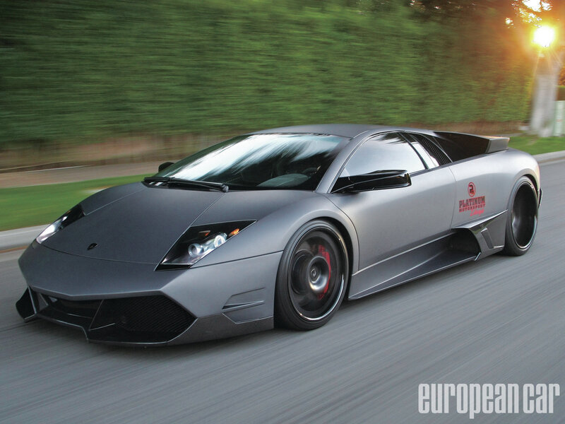 Gray Sports Car — Dynamic, Sunset