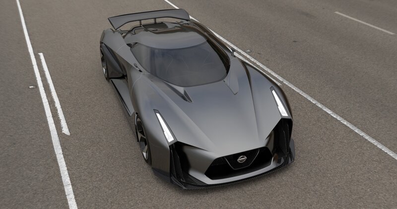 Gray Sports Car — Modern, 3d Render