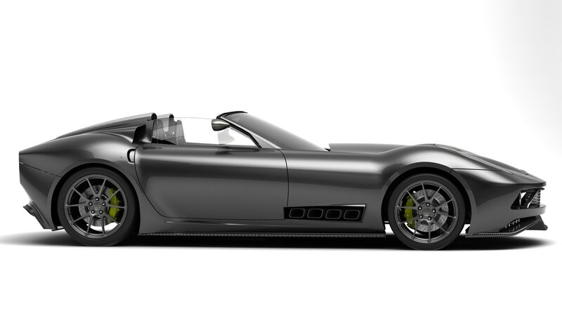 Gray Sports Car — Neutral, 3d Render, Wheels, Windows
