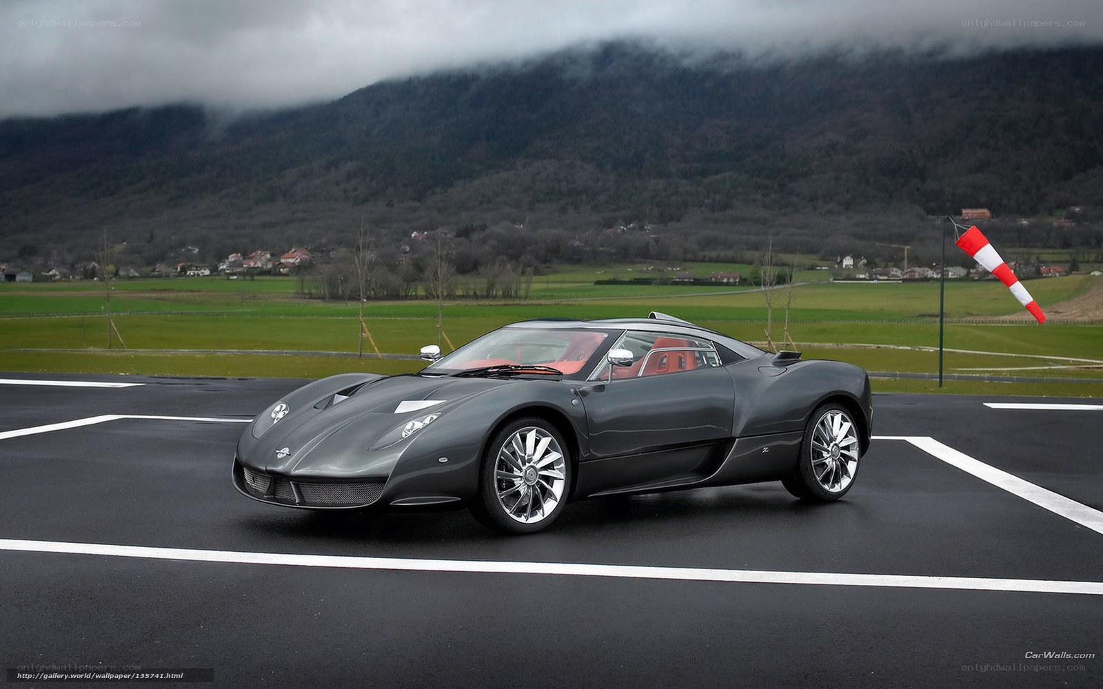 gray sports car on airstrip