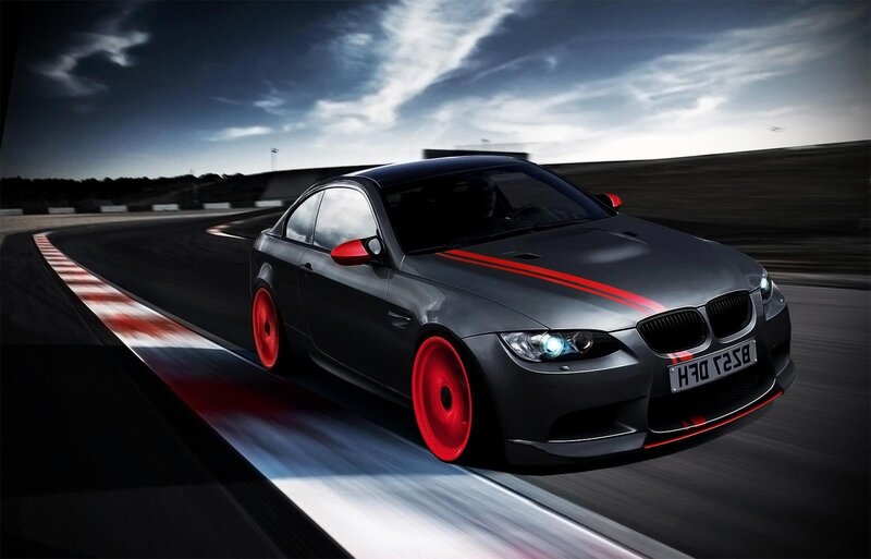 gray sports car on racetrack
