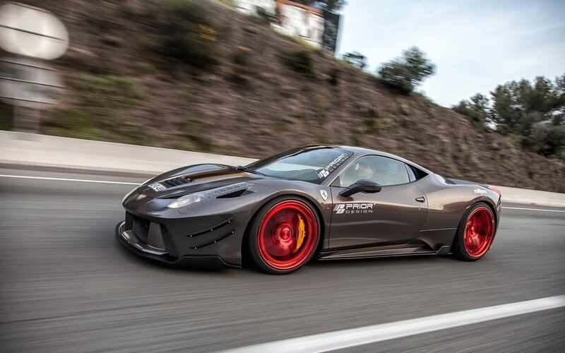 Gray Sports Car on Road — Dynamic, Afternoon, Photograph
