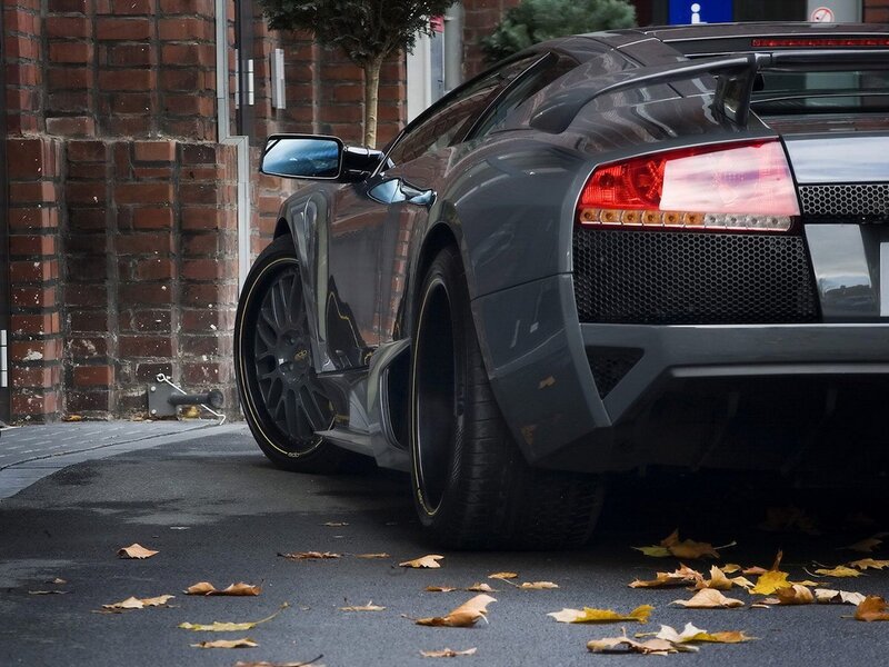 gray sports car on street