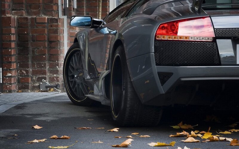 gray sports car on street