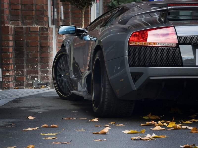 gray sports car on street
