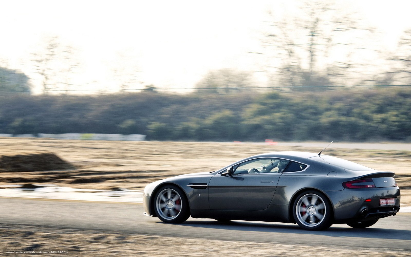 gray sports car on track