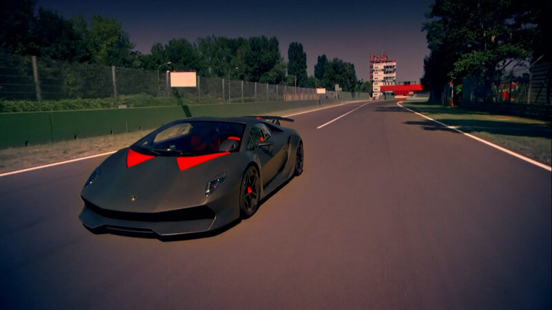 Gray Sports Car on Track — Dramatic