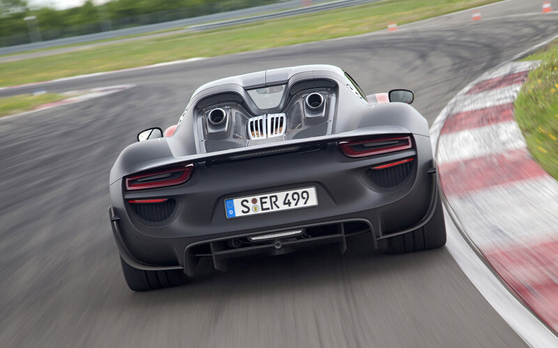 Gray Sports Car on Track — Dynamic, Afternoon, Photograph
