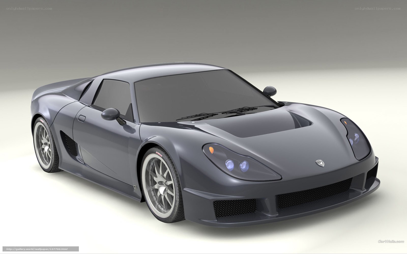 gray sports car on white background