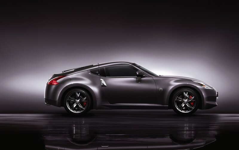 gray sports car side profile