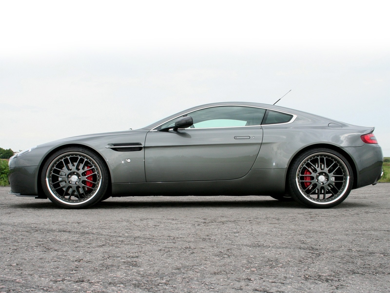gray sports car side view