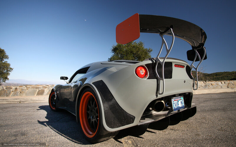 gray sports car with large wing